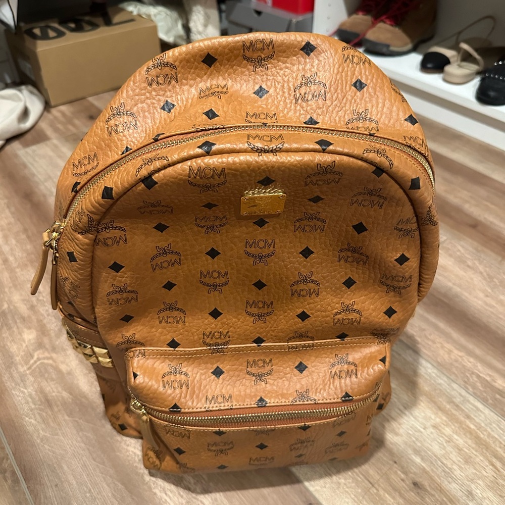 MCM medium leather backpack